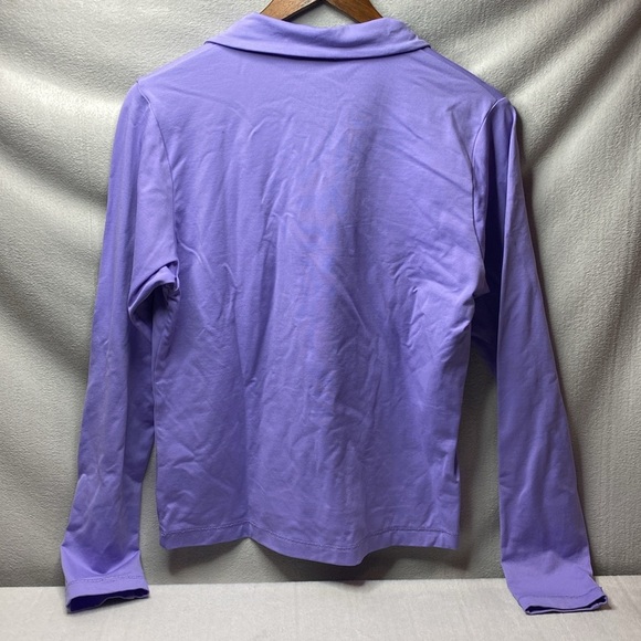 NILS purple 1/4 zip long sleeve jacket size large - Picture 2 of 4